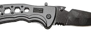 OEM  4.5in Spring Assisted Knife Black (SG-KS1321H-BK)
