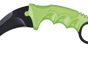 OEM  7.5in Necklace Green Handle Rubber Sheath (SG-KC1308GN)