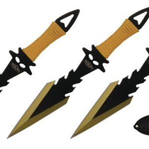 Razor Tactical Throwing Knives  Gold (RT-8000GD)