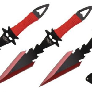 Razor Tactical  Throwing Knives Red (RT-8000RD)