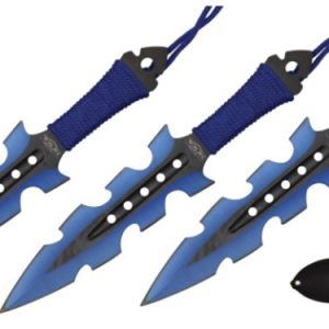 Razor Tactical Throwing Knives Blue (RT-8001BL)
