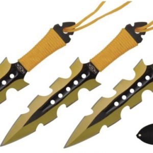 Razor Tactical Throwing Knives  Gold (RT-8001GD)