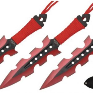 Razor Tactical  Throwing Knives Red (RT-8001RD)