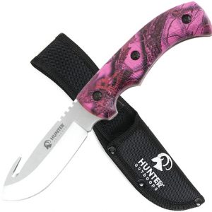 Razor Tactical Hunter Outdoor Gut Hook BladeCamo 8.75" Pink (RT-9014PC)