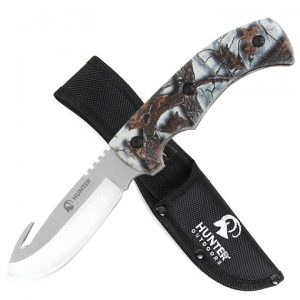 Razor Tactical Hunter Outdoor Guthook Blade Camo 8.75" Silver (RT-9014SC)