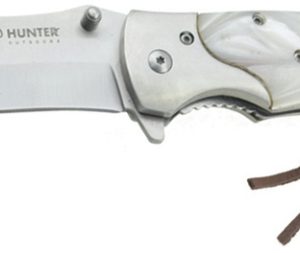 Razor Tactical Hunter Outdoor 4.5in SPRING ASSIST KNIFE WHITE PEARL (RT-7056PE)