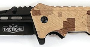 Razor Tactical DESERT CAMO Spring Assisted Knife ABS (RT-7072DC)