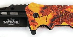 Razor Tactical ORANGE CAMO Spring Assisted Knife ABS (RT-7072OC)