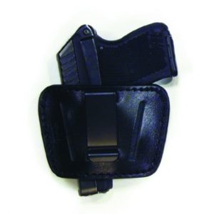 Personal Security Products  Leather Small-Med Auto Slide Holster Black (PSP036BK)