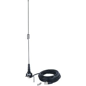 Pre-Tuned 140MHz-170MHz VHF/430MHz-470MHz UHF Dual-Band Trunk or Hole Mount Antenna Kit with BNC Male Connector