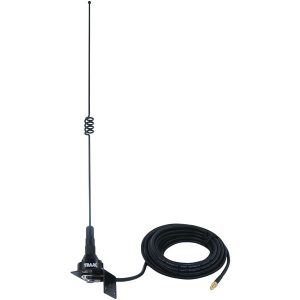 Pre-Tuned 140MHz-170MHz VHF/430MHz-470MHz UHF Dual-Band Trunk or Hole Mount Antenna Kit with SMA-Female Connector